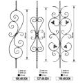 Forged and wrought Iron Baluster Railing Decorative Ornaments For Wrought iron railing Or fence decoration hardware
